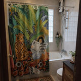 Tropical Tiger Shower Curtain