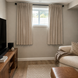 63 Inch Long Vanilla Beige Velvet Curtains