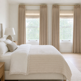 Warm Greige Linen Pinch Pleat Curtains