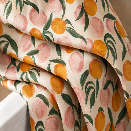 Botanical Peach Shower Curtain