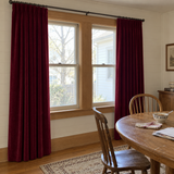 Wine Red Velvet Curtains