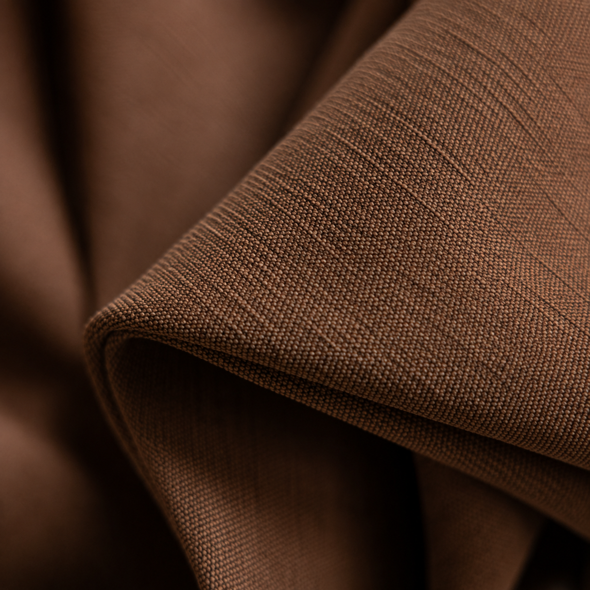 108 Inch Long Mocha Brown Double-Sided Cotton Blend Blackout Curtains
