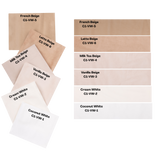 Beige & White Velvet Curtains Curtains Swatches